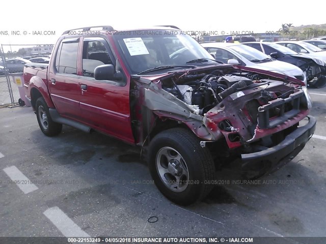 1FMZU67K05UB82106 - 2005 FORD EXPLORER SPORT TR  RED photo 1