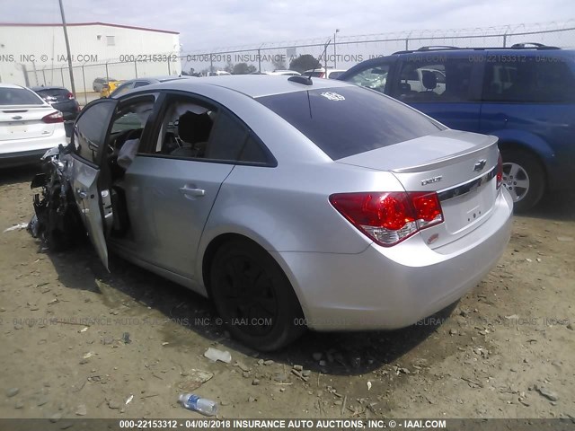 1G1PC5SH8G7220373 - 2016 CHEVROLET CRUZE LIMITED LS SILVER photo 3