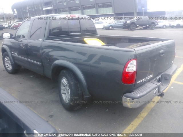 5TBRT34186S478152 - 2006 TOYOTA TUNDRA ACCESS CAB SR5 GREEN photo 3