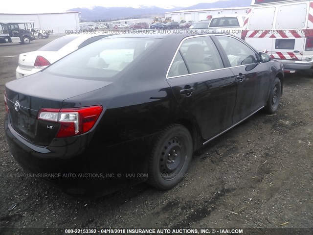 4T4BF1FK1ER382188 - 2014 TOYOTA CAMRY L/SE/LE/XLE 黑色 照片 4