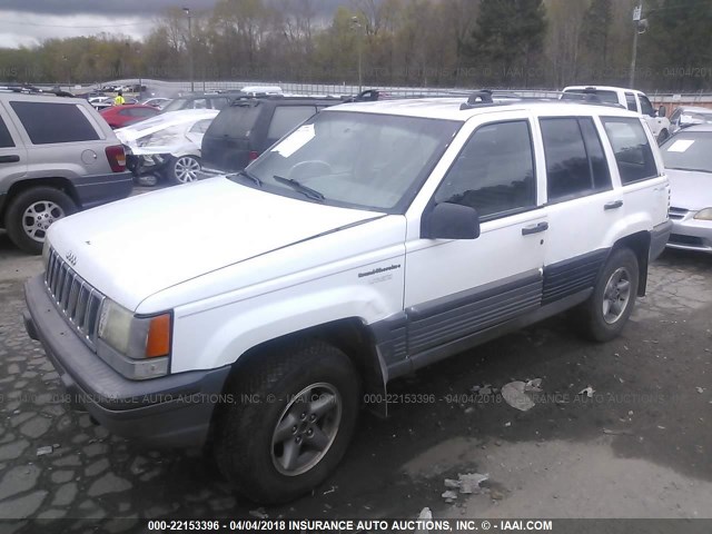 1J4GZ58YXRC341214 - 1994 JEEP GRAND CHEROKEE LAREDO WHITE photo 2