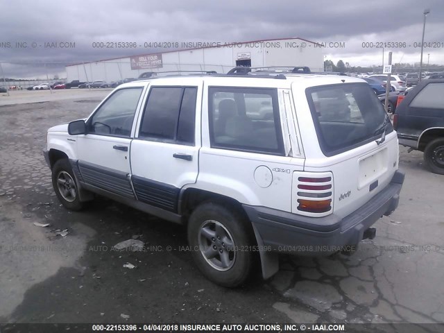 1J4GZ58YXRC341214 - 1994 JEEP GRAND CHEROKEE LAREDO WHITE photo 3