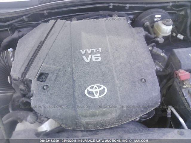 3TMLU42N29M034467 - 2009 TOYOTA TACOMA DOUBLE CAB ნაცრისფერი ფოტო 10