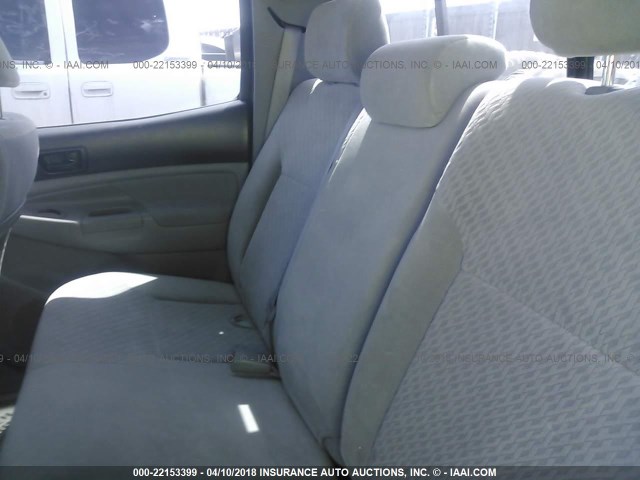 3TMLU42N29M034467 - 2009 TOYOTA TACOMA DOUBLE CAB ნაცრისფერი ფოტო 8