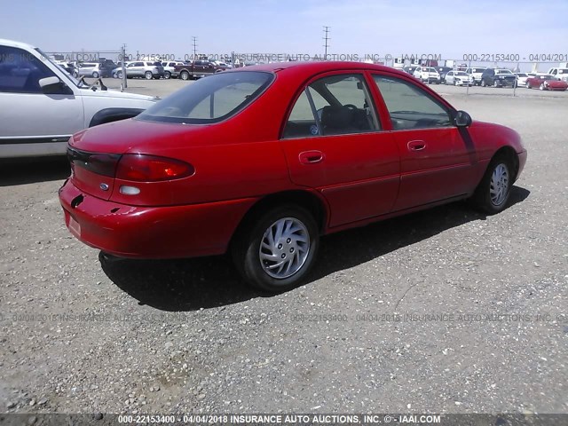 1FAFP13P8WW268732 - 1998 FORD ESCORT SE/SPORT RED photo 4