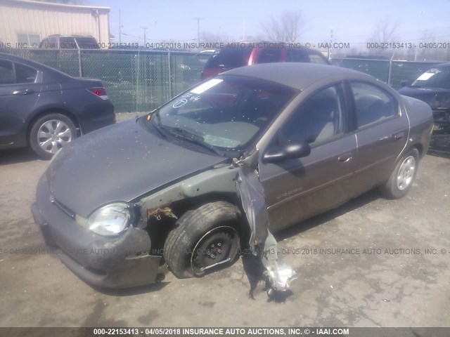 1B3ES46C41D297892 - 2001 DODGE NEON SE/ES GOLD photo 2