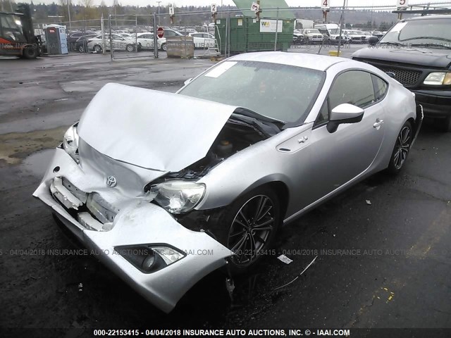 JF1ZNAA18D1712557 - 2013 TOYOTA SCION FR-S SILVER photo 2