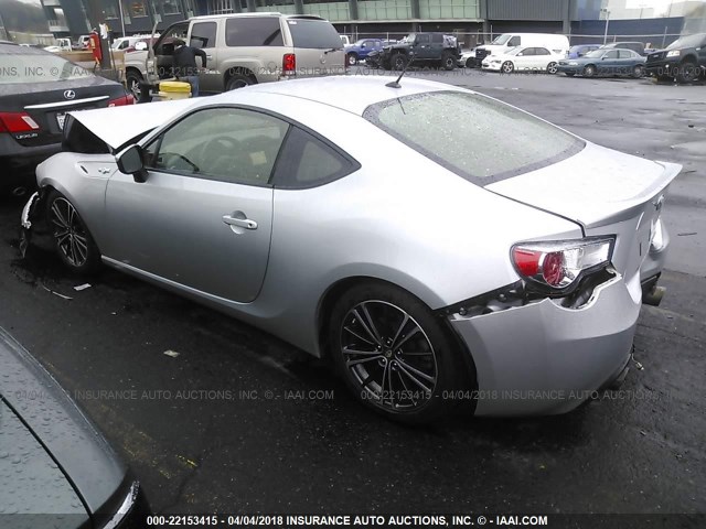 JF1ZNAA18D1712557 - 2013 TOYOTA SCION FR-S SILVER photo 3