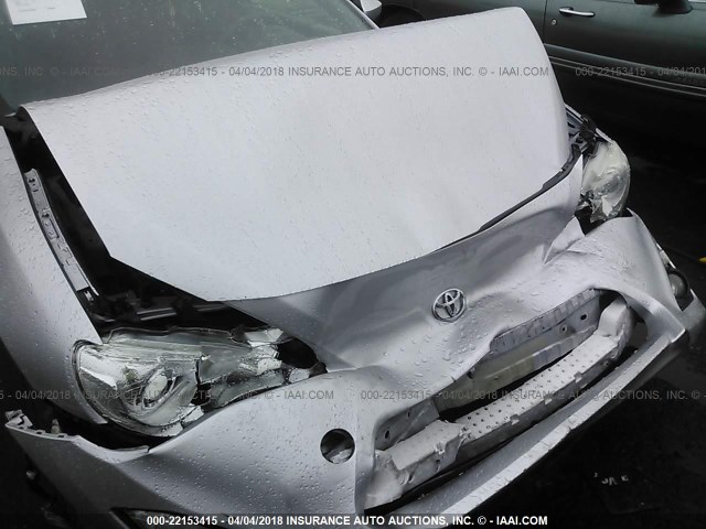 JF1ZNAA18D1712557 - 2013 TOYOTA SCION FR-S SILVER photo 6