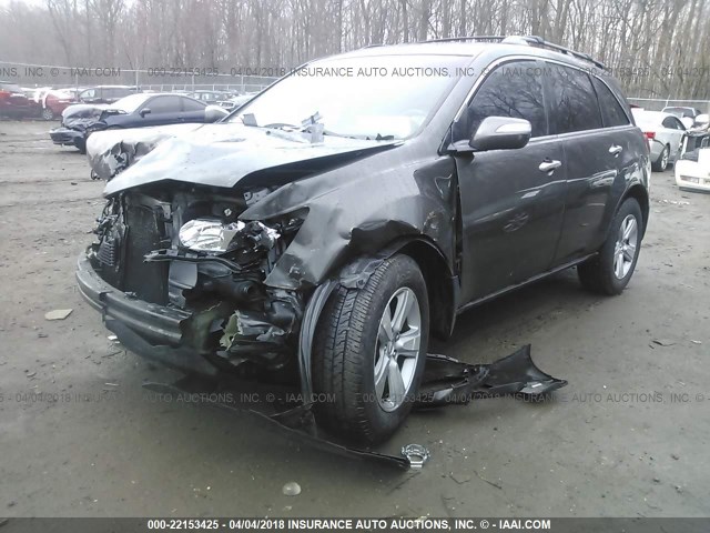 2HNYD2H22AH513105 - 2010 ACURA MDX GRAY photo 2