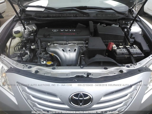 4T1BE46K59U389648 - 2009 TOYOTA CAMRY SE/LE/XLE SILVER photo 10
