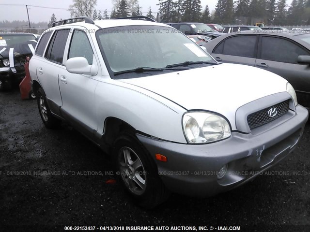 KM8SC83D41U117101 - 2001 HYUNDAI SANTA FE GLS/LX WHITE photo 1