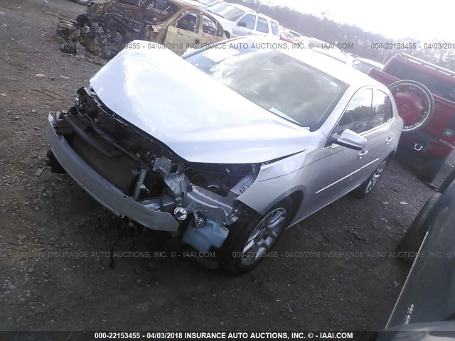 1G11C5SL2EF133789 - 2014 CHEVROLET MALIBU 1LT 灰色 照片 2