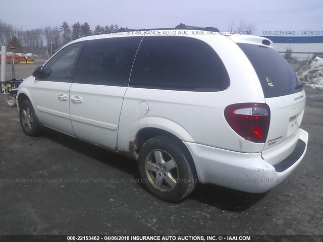 2D4GP44L55R509586 - 2005 DODGE GRAND CARAVAN SXT WHITE photo 3