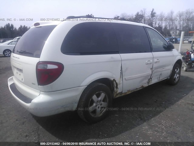 2D4GP44L55R509586 - 2005 DODGE GRAND CARAVAN SXT WHITE photo 4