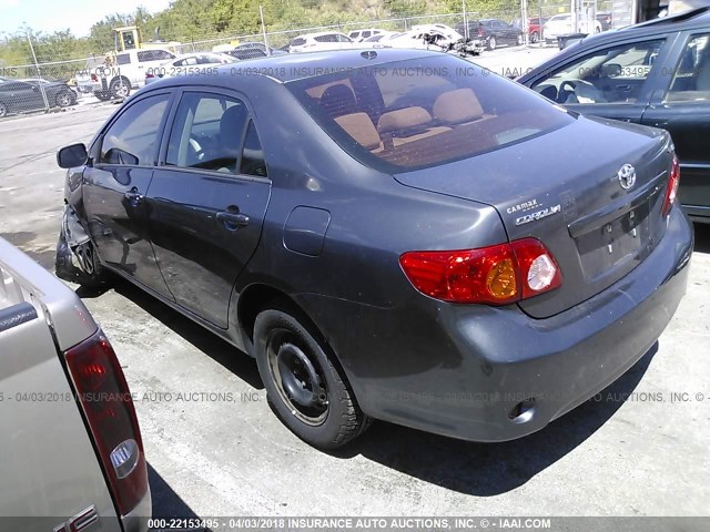 2T1BU4EE0AC435469 - 2010 TOYOTA COROLLA S/LE/XLE GRAY photo 3