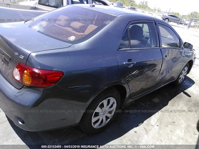 2T1BU4EE0AC435469 - 2010 TOYOTA COROLLA S/LE/XLE GRAY photo 4