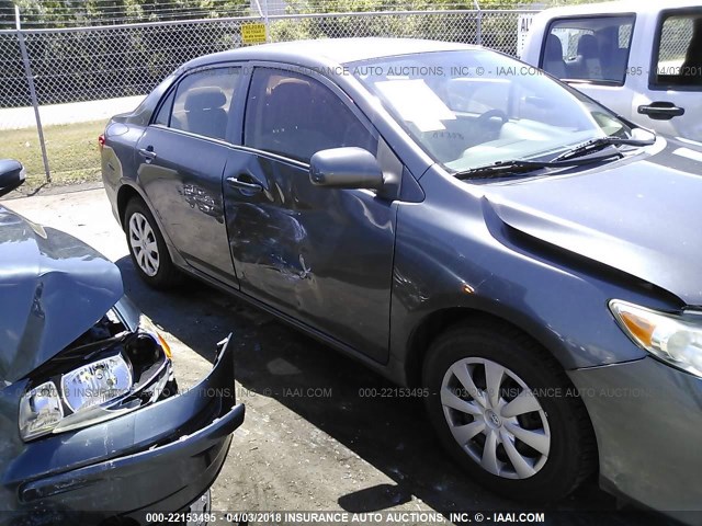 2T1BU4EE0AC435469 - 2010 TOYOTA COROLLA S/LE/XLE GRAY photo 6