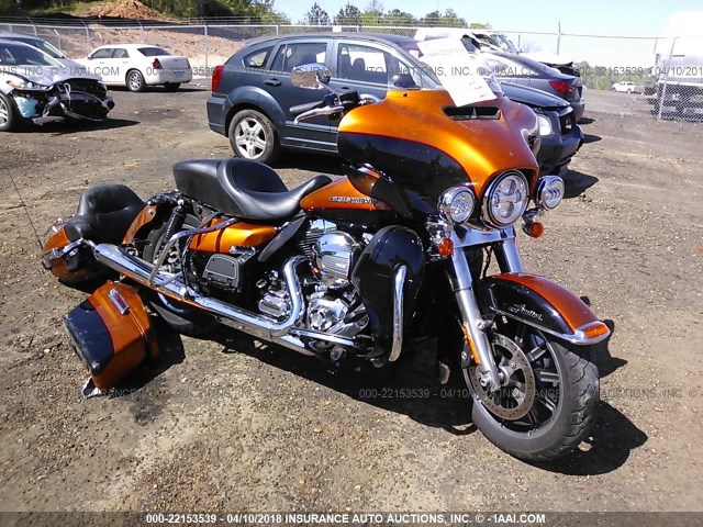 1HD1KEL15EB624645 - 2014 HARLEY-DAVIDSON FLHTK ELECTRA GLIDE ULTRA LTD ORANGE photo 1