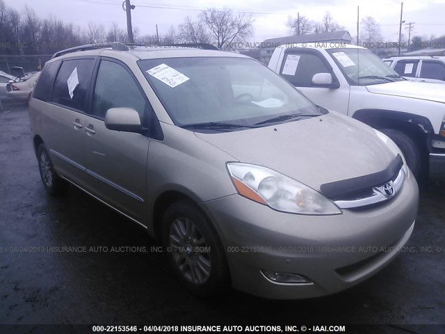 5TDBK22C68S018937 - 2008 TOYOTA SIENNA XLE/XLE LIMITED BEIGE photo 1