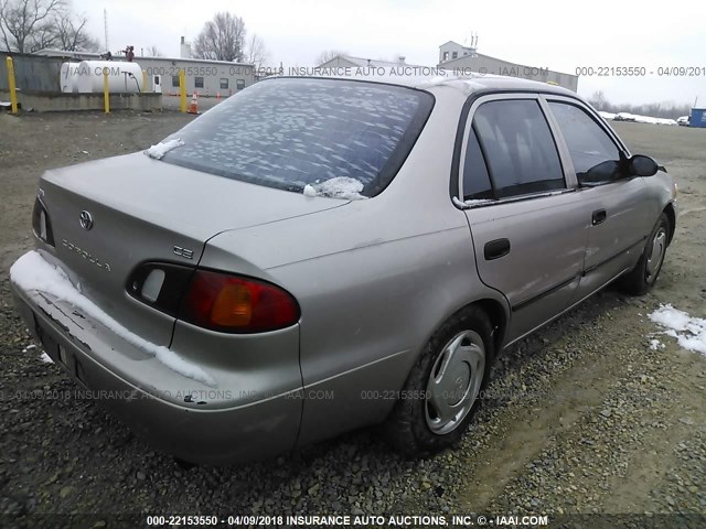 1NXBR12E8XZ279385 - 1999 TOYOTA COROLLA VE/CE/LE TAN photo 4