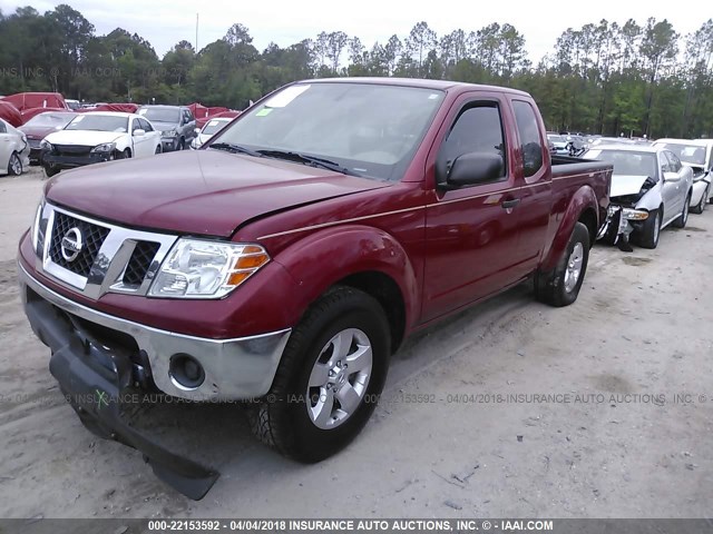 1N6AD0CU6AC435674 - 2010 NISSAN FRONTIER KING CAB SE/LE/NISMO RED photo 2