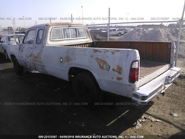 D27BD8S117695 - 1978 DODGE D200 CLUB CAB  GRAY photo 3