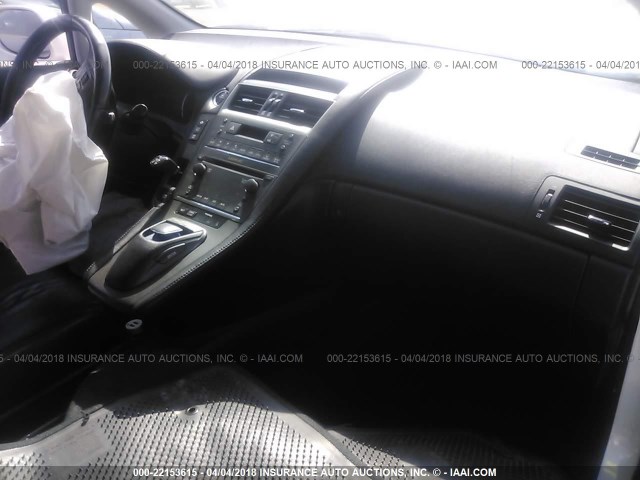 JTHBB1BAXA2030738 - 2010 LEXUS HS 250H WHITE photo 5