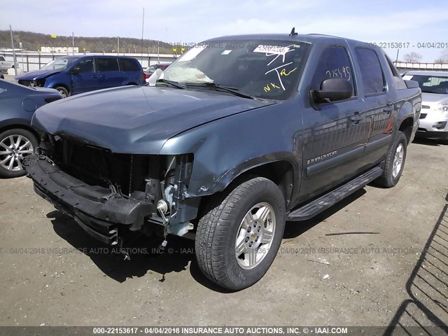 3GNEC12J48G274695 - 2008 CHEVROLET AVALANCHE C1500 BLUE photo 2