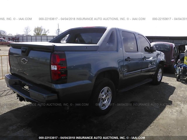 3GNEC12J48G274695 - 2008 CHEVROLET AVALANCHE C1500 BLUE photo 4