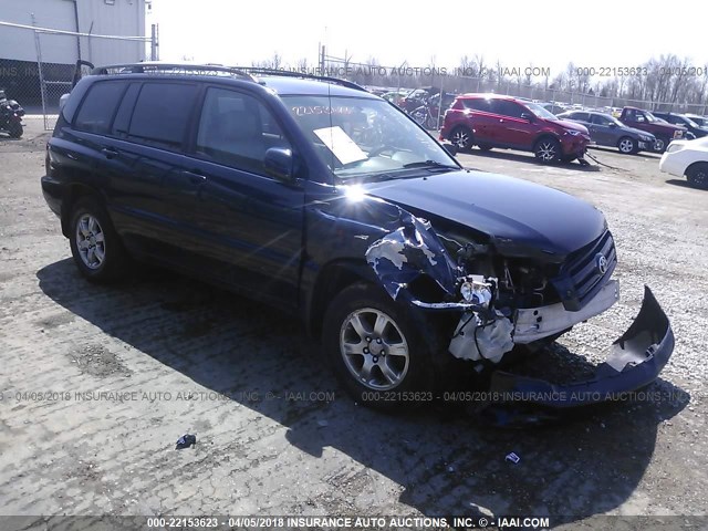 JTEEP21A770203588 - 2007 TOYOTA HIGHLANDER SPORT/LIMITED BLUE photo 1