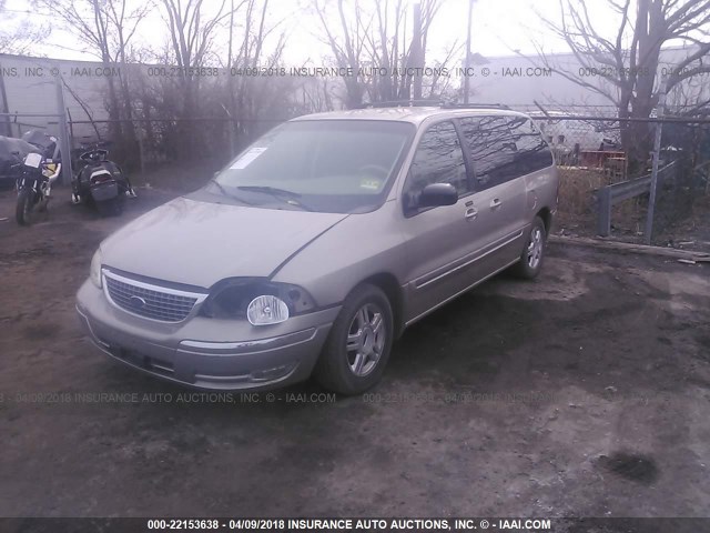 2FMZA524X2BB84362 - 2002 FORD WINDSTAR SE BEIGE photo 2