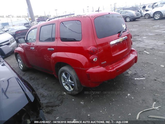 3GNDA23D88S561826 - 2008 CHEVROLET HHR LT RED photo 3