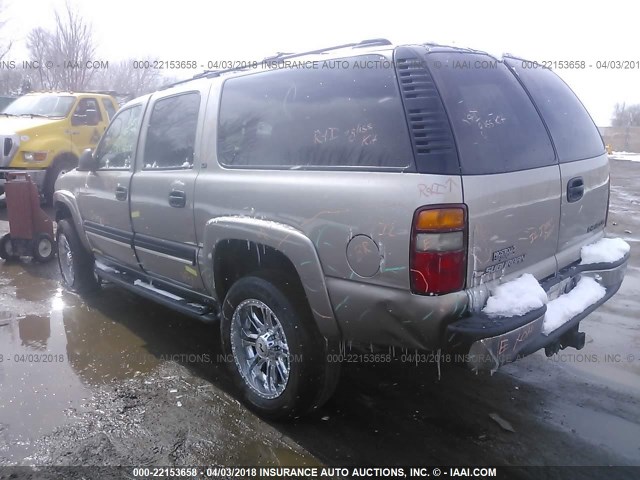 3GNGK26U81G266014 - 2001 CHEVROLET SUBURBAN K2500 SILVER photo 3