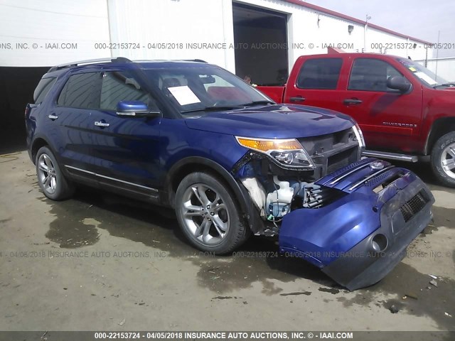 1FM5K7F84DGC40053 - 2013 FORD EXPLORER LIMITED ლურჯი ფოტო 1