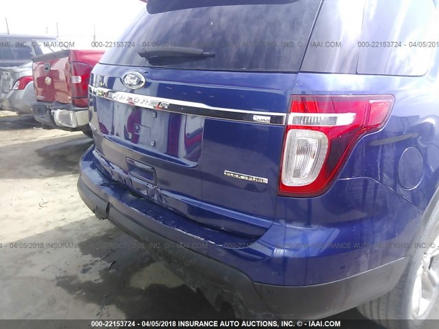 1FM5K7F84DGC40053 - 2013 FORD EXPLORER LIMITED ლურჯი ფოტო 6