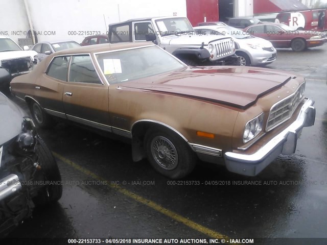 3H31H158499 - 1973 FORD GRAN TORINO HARDTOP  BROWN photo 1