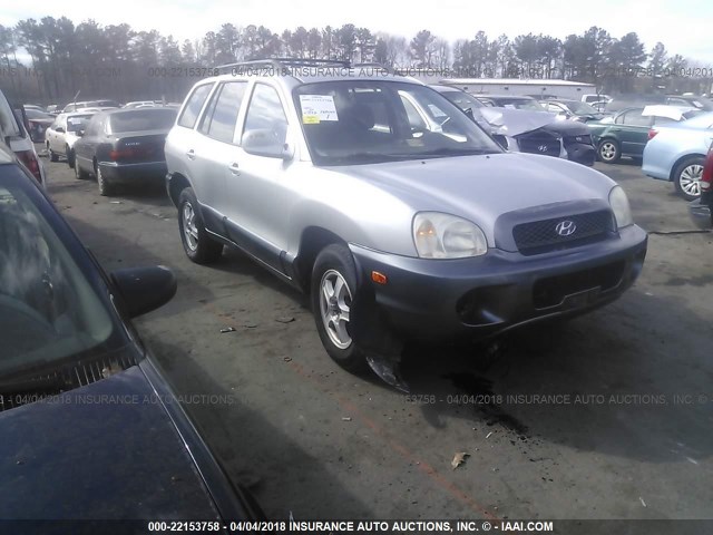 KM8SC13E24U726594 - 2004 HYUNDAI SANTA FE GLS/LX GRAY photo 1