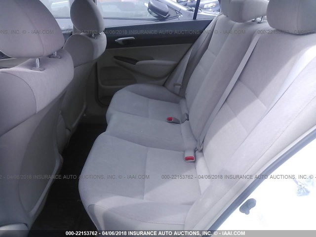 19XFA4F55AE000439 - 2010 HONDA CIVIC GX WHITE photo 8