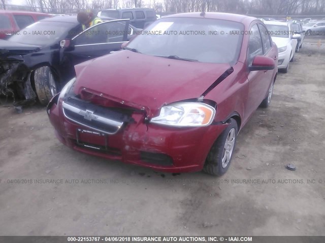 KL1TD5DE9AB051479 - 2010 CHEVROLET AVEO LS/LT 勃艮第红 照片 6