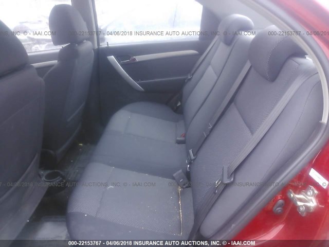 KL1TD5DE9AB051479 - 2010 CHEVROLET AVEO LS/LT 勃艮第红 照片 8