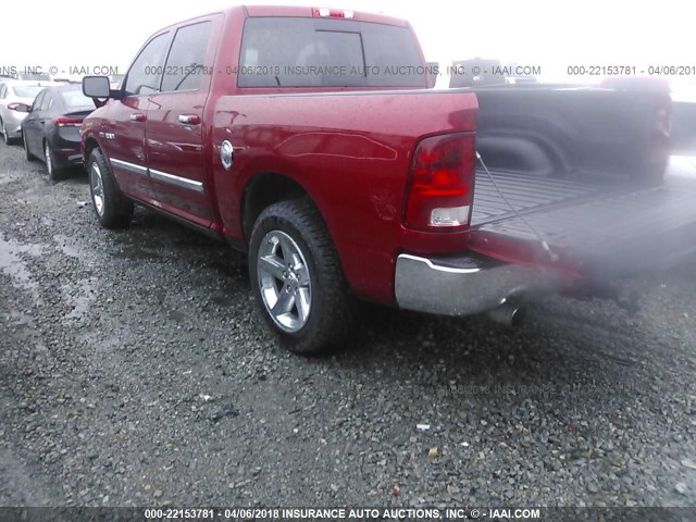 1D3HB13T49S769702 - 2009 DODGE RAM 1500 RED photo 3