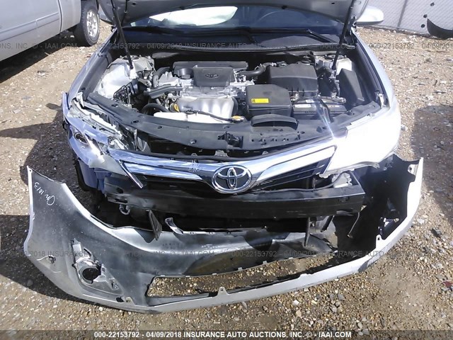 4T4BF1FK0CR164188 - 2012 TOYOTA CAMRY SE/LE/XLE SILVER photo 10