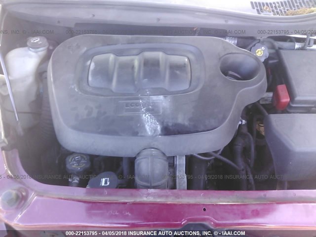 3GNDA13D76S652593 - 2006 CHEVROLET HHR LS MAROON photo 10