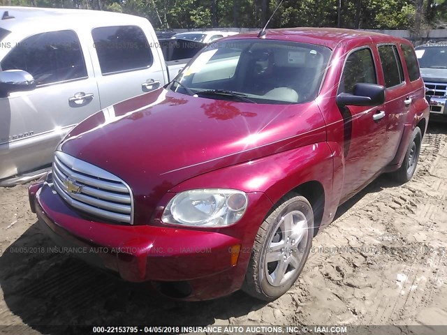 3GNDA13D76S652593 - 2006 CHEVROLET HHR LS MAROON photo 2
