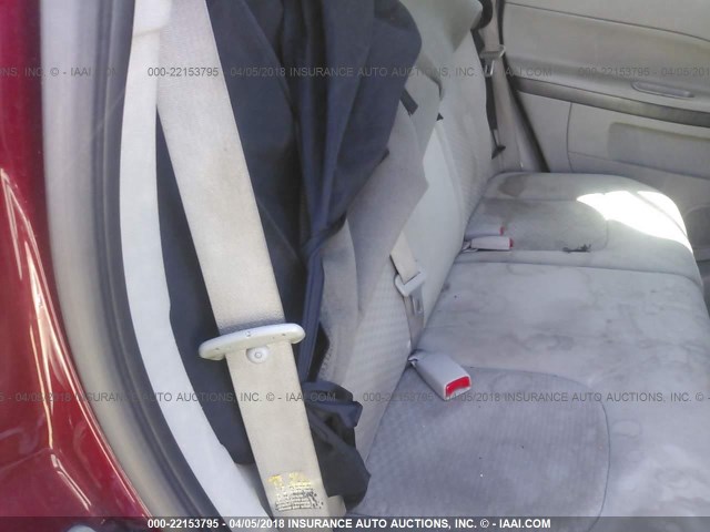 3GNDA13D76S652593 - 2006 CHEVROLET HHR LS MAROON photo 8