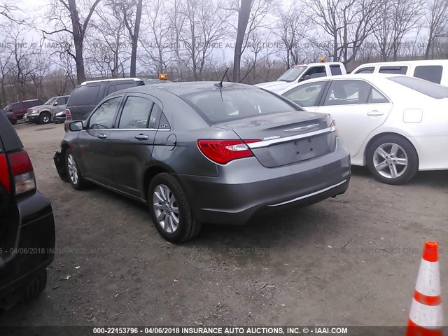 1C3CCBBBXCN146187 - 2012 CHRYSLER 200 TOURING GRAY photo 3