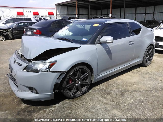 JTKJF5C76B3012995 - 2011 TOYOTA SCION TC 灰色 照片 2