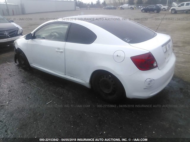 JTKDE177970212944 - 2007 TOYOTA SCION TC 白色 照片 3