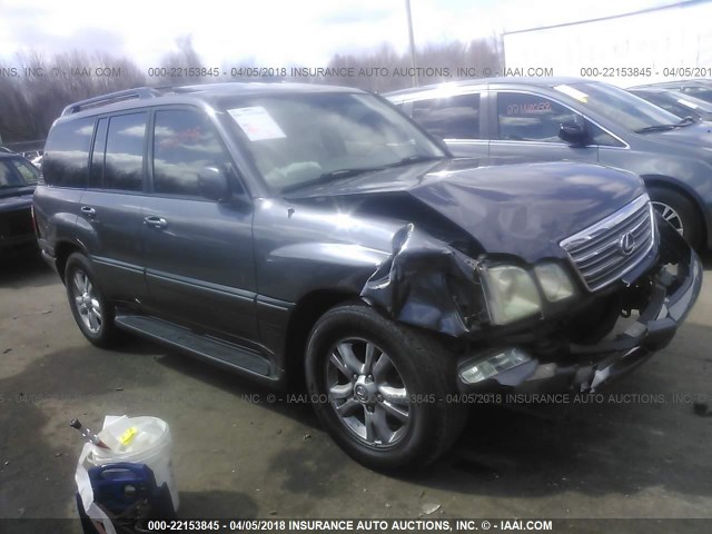 JTJHT00WX33535450 - 2003 LEXUS LX 470 GRAY photo 1